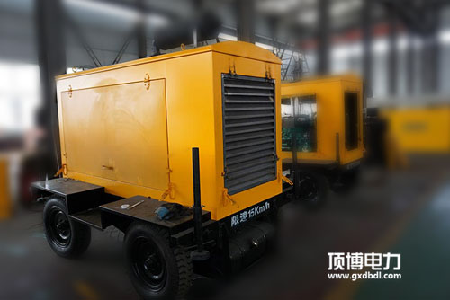 玉柴移動式四輪式發(fā)電機組600KW